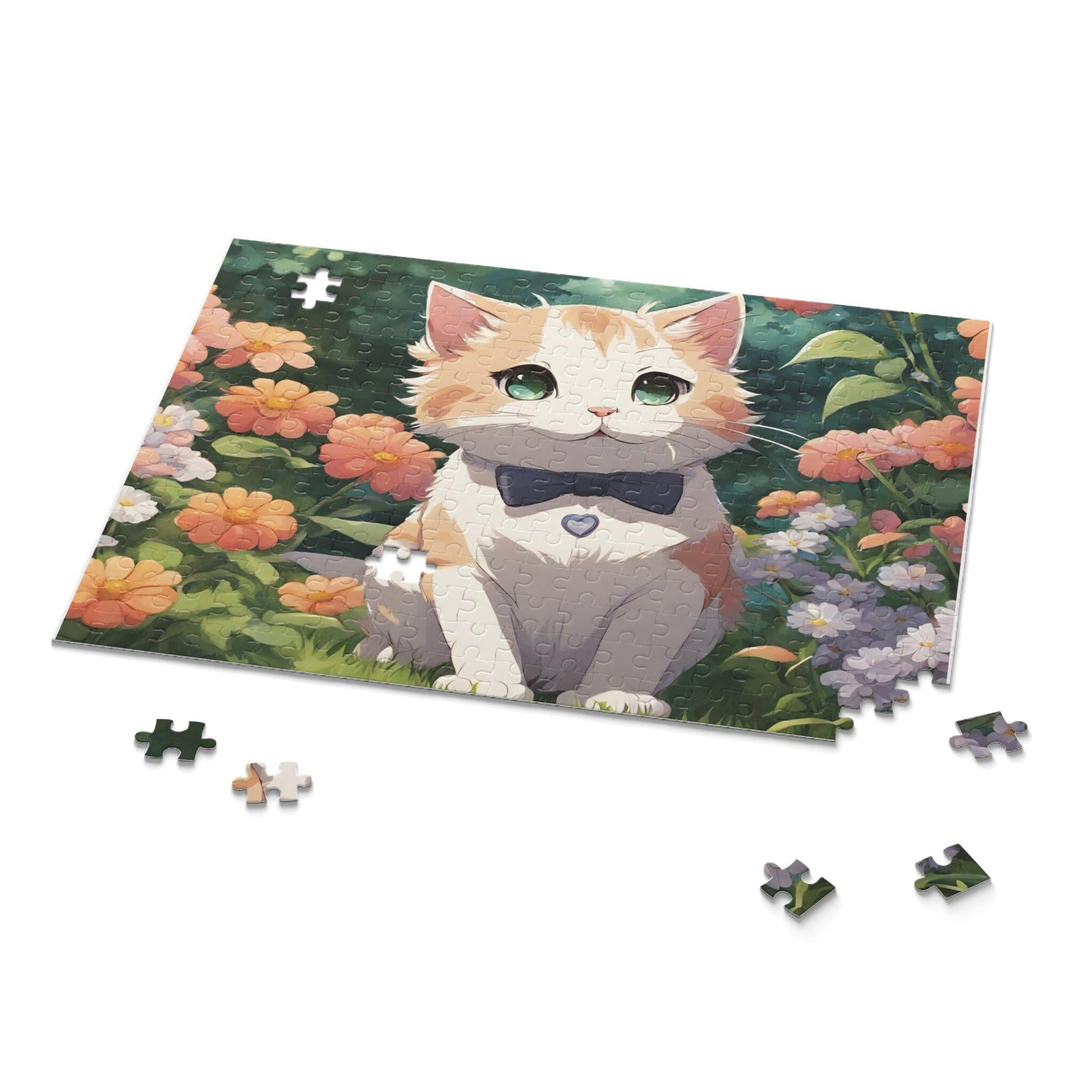 Kitty in Flowers Puzzle (120, 252, 500 - Piece) - Puzzle - Epileptic Al’s Shop