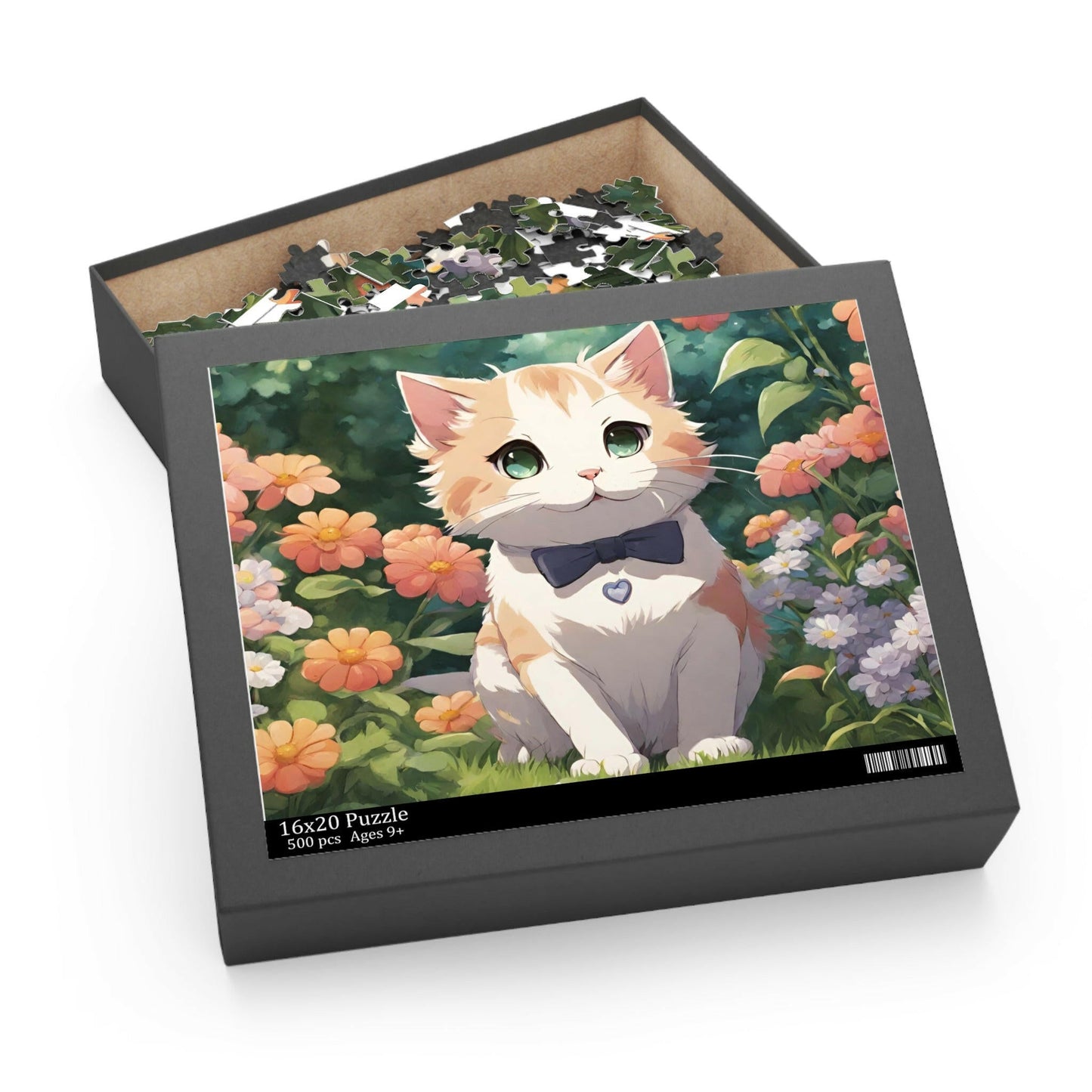 Kitty in Flowers Puzzle (120, 252, 500 - Piece) - Puzzle - Epileptic Al’s Shop