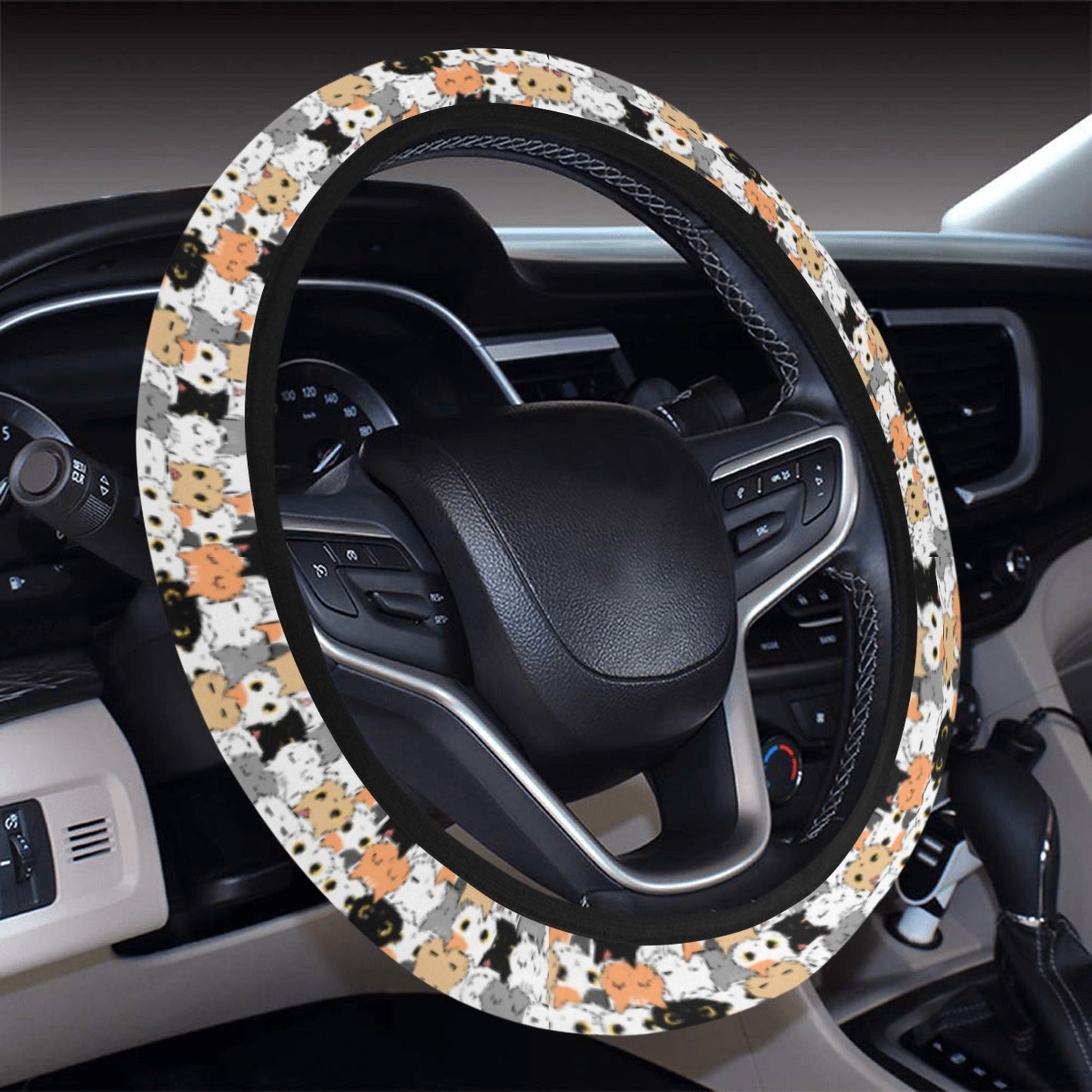 Kitty Krowd Steering Wheel Cover with Elastic Edge - Epileptic Al’s Shop