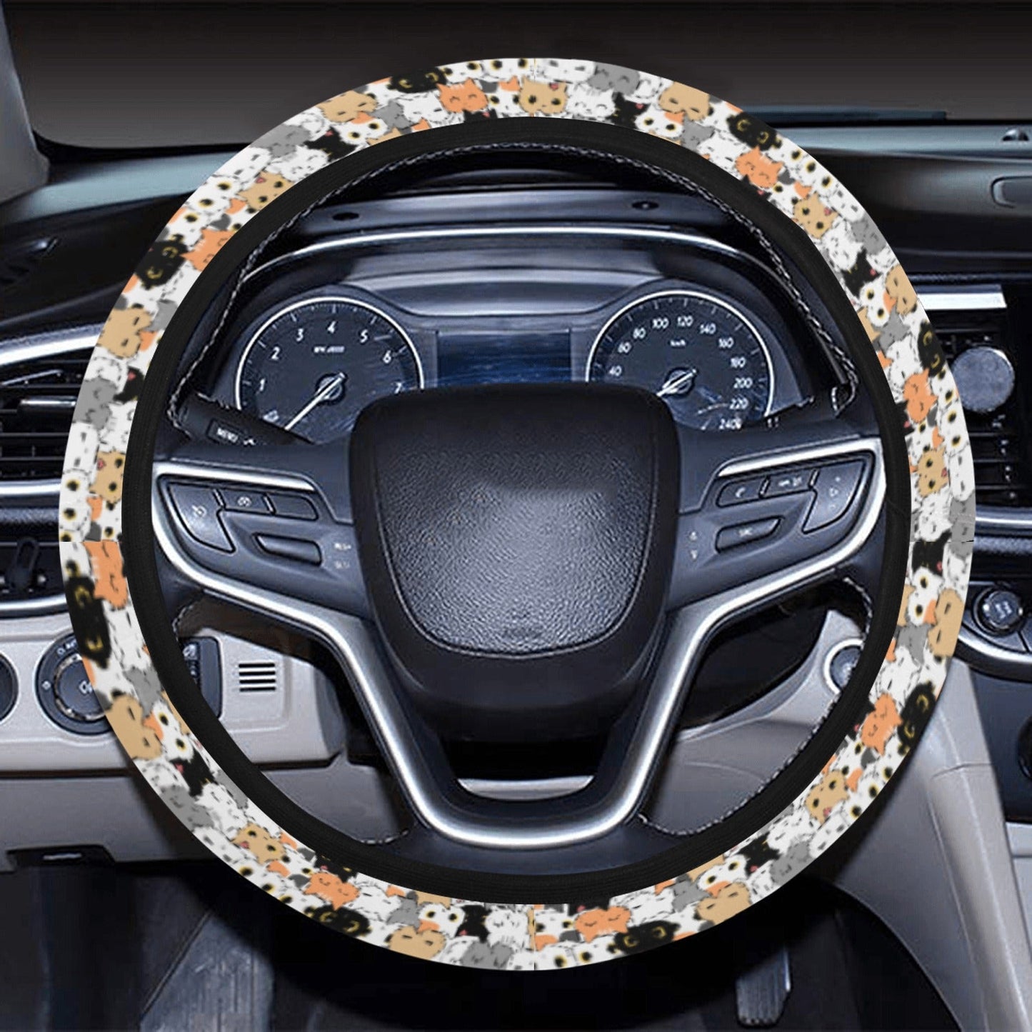 Kitty Krowd Steering Wheel Cover with Elastic Edge - Epileptic Al’s Shop