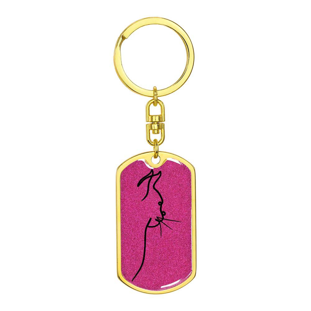 Kitty Profile Keychain - Jewelry - Epileptic Al’s Shop