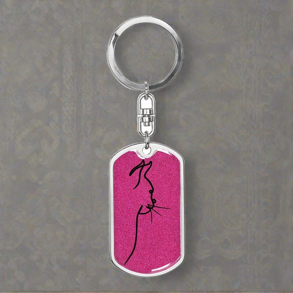 Kitty Profile Keychain - Jewelry - Epileptic Al’s Shop