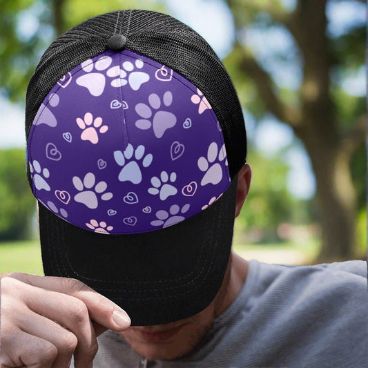 Large Lilac Unisex Baseball Cap E(Front Panel Customization) - Hats - Epileptic Al’s Shop