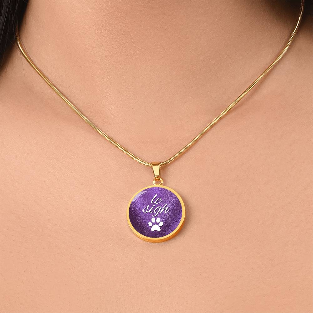 le Sigh in Lavendar Necklace - Jewelry - Epileptic Al’s Shop