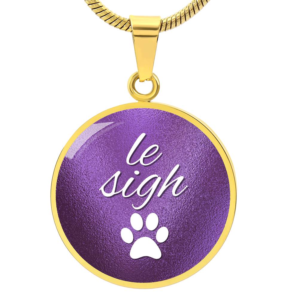 le Sigh in Lavendar Necklace - Jewelry - Epileptic Al’s Shop