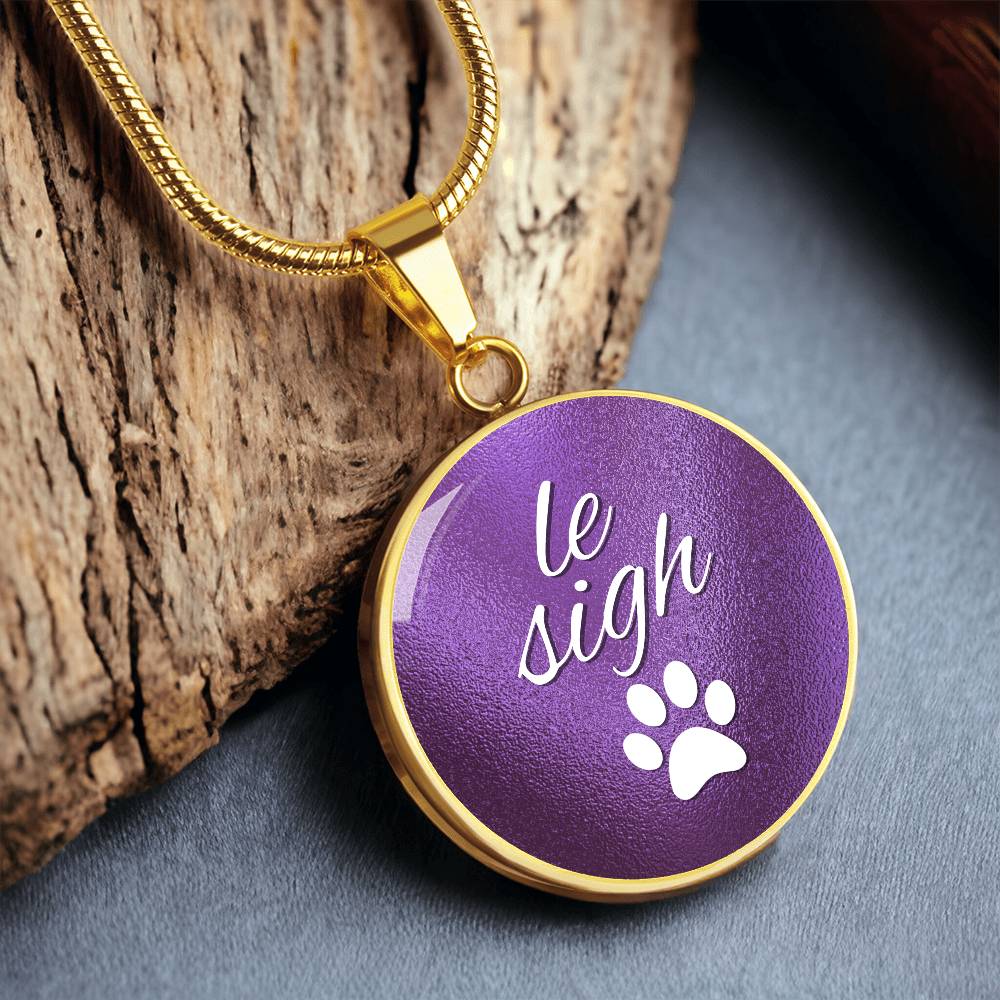 le Sigh in Lavendar Necklace - Jewelry - Epileptic Al’s Shop