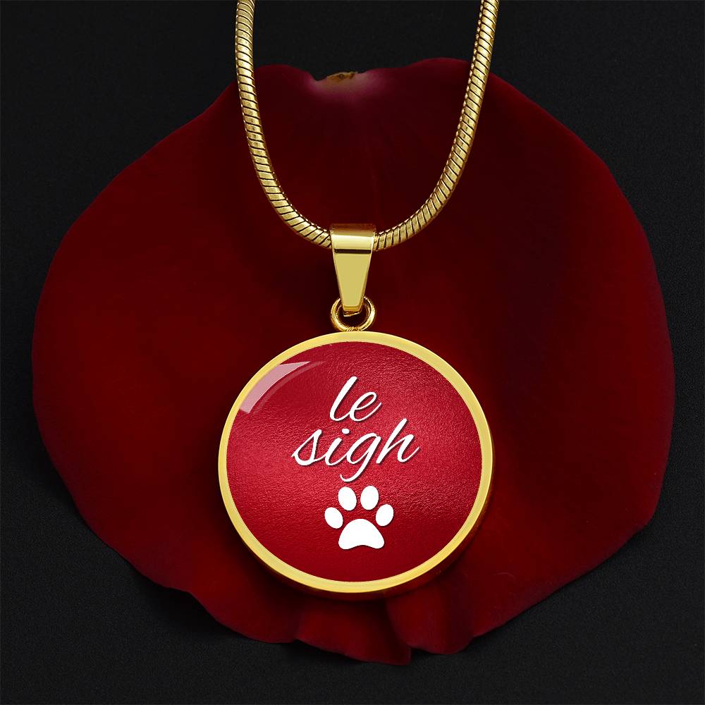 le Sigh in Red Necklace - Jewelry - Epileptic Al’s Shop