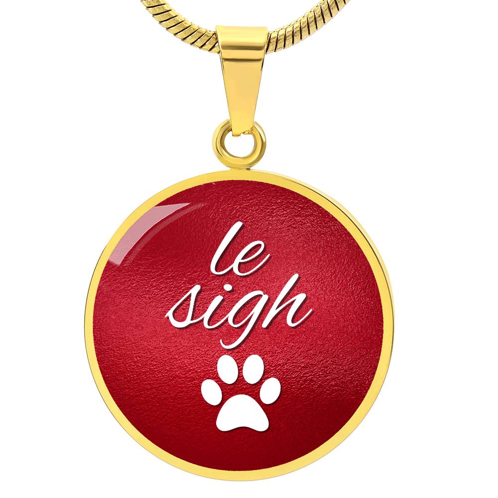 le Sigh in Red Necklace - Jewelry - Epileptic Al’s Shop