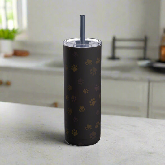 Leather Paws Skinny Matte Tumbler, 20oz - Mug - Epileptic Al’s Shop