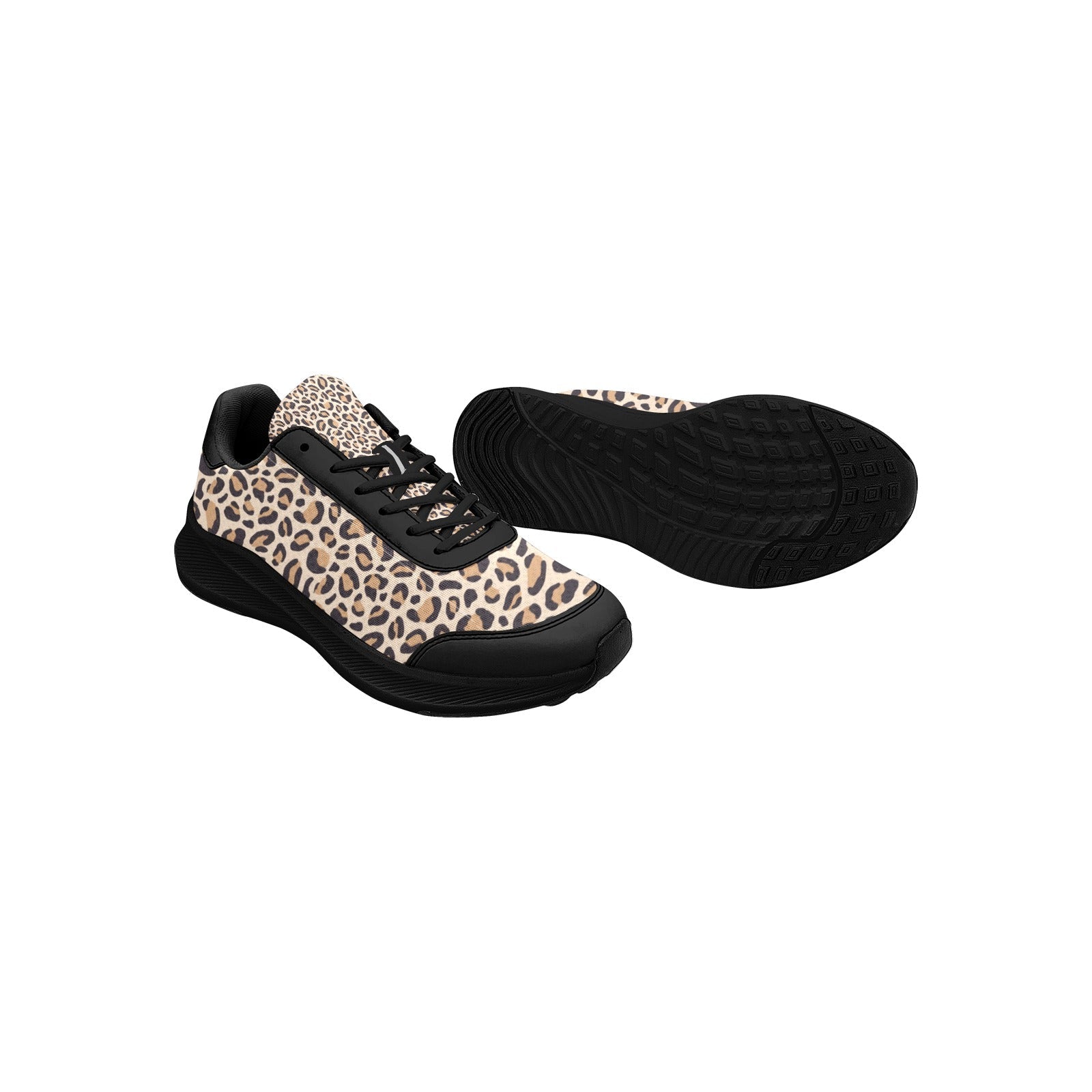 Leopard & Black Women's Mudguard Running Shoes (10092) - Shoes - Epileptic Al’s Shop