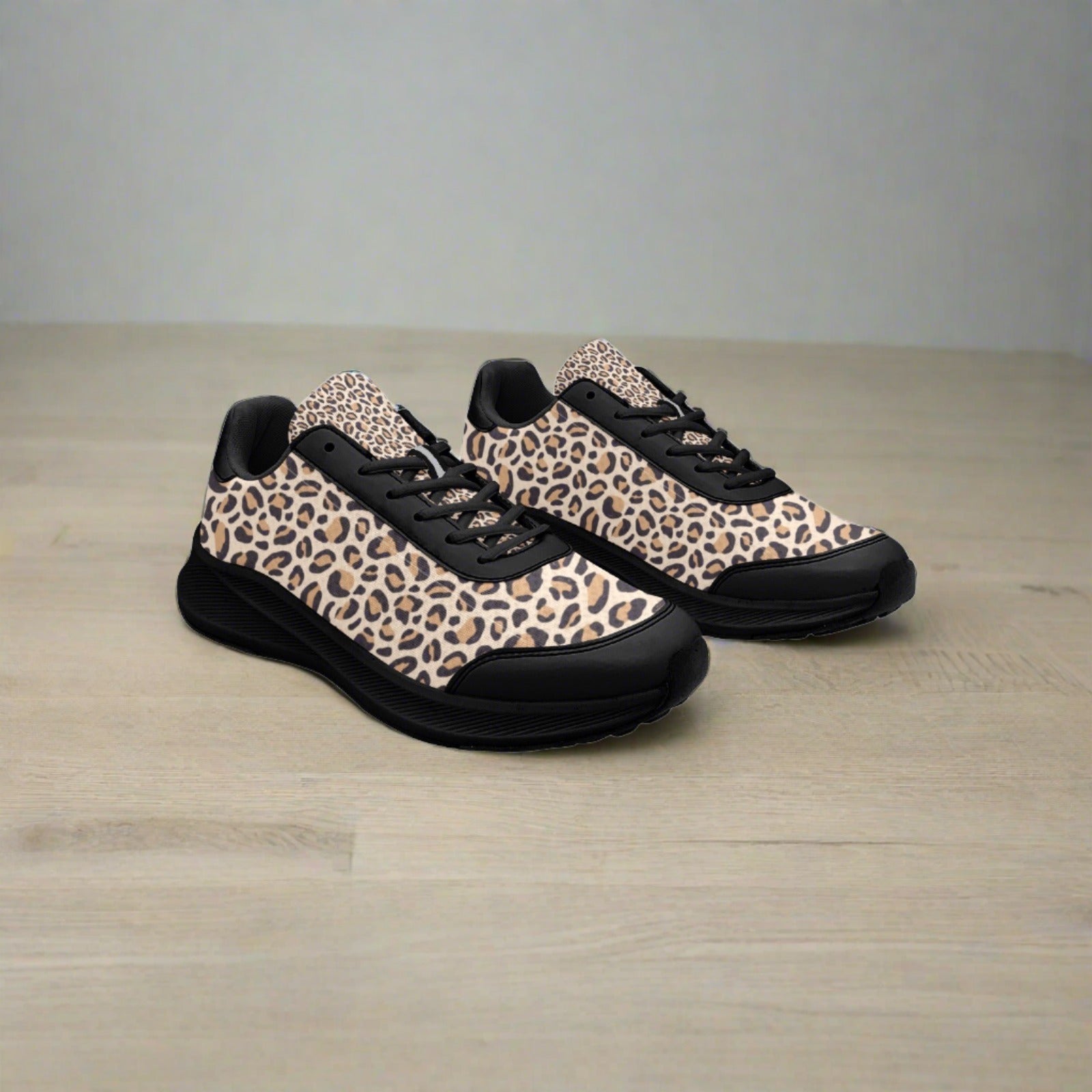 Leopard & Black Women's Mudguard Running Shoes (10092) - Shoes - Epileptic Al’s Shop