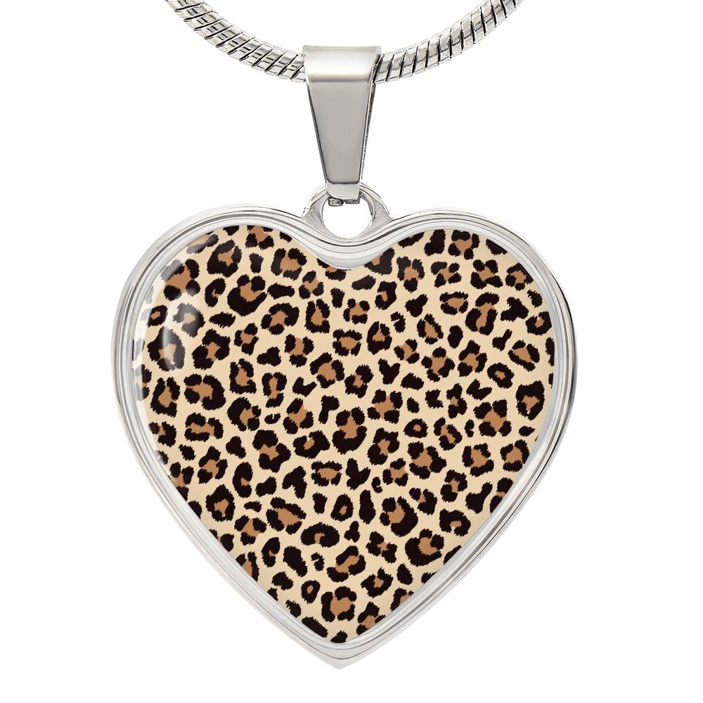 Leopard Heart Necklace - Jewelry - Epileptic Al’s Shop