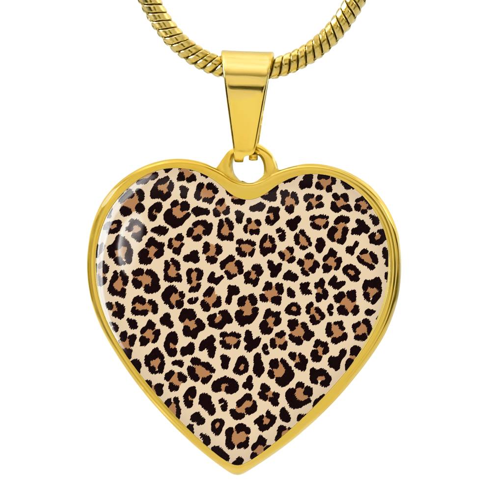 Leopard Heart Necklace - Jewelry - Epileptic Al’s Shop