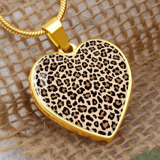 Leopard Heart Necklace - Jewelry - Epileptic Al’s Shop