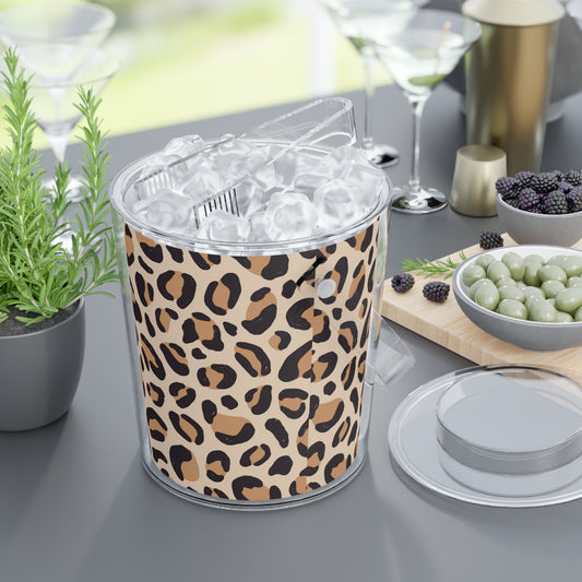 Leopard Ice Bucket with Tongs - Accessories - Epileptic Al’s Shop