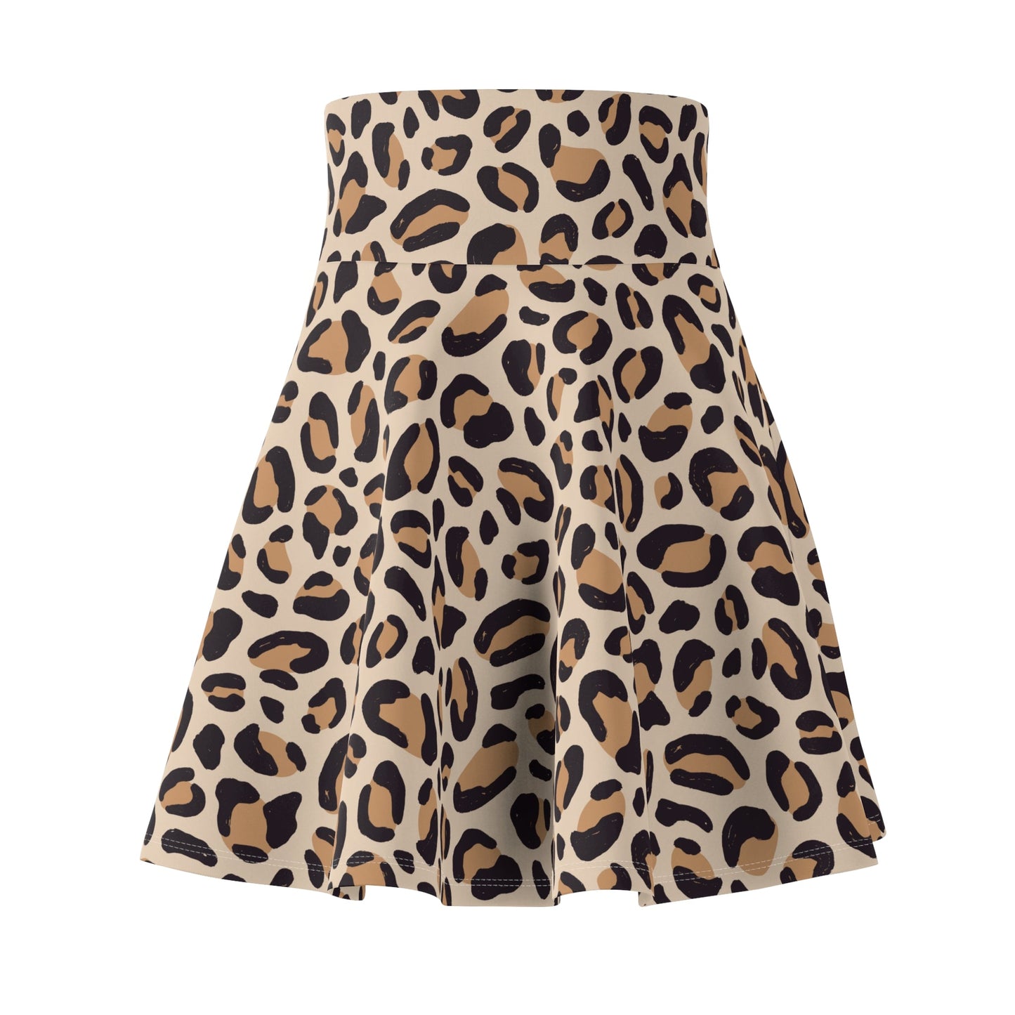 Leopard Print Women's Skater Skirt - All Over Prints - Epileptic Al’s Shop