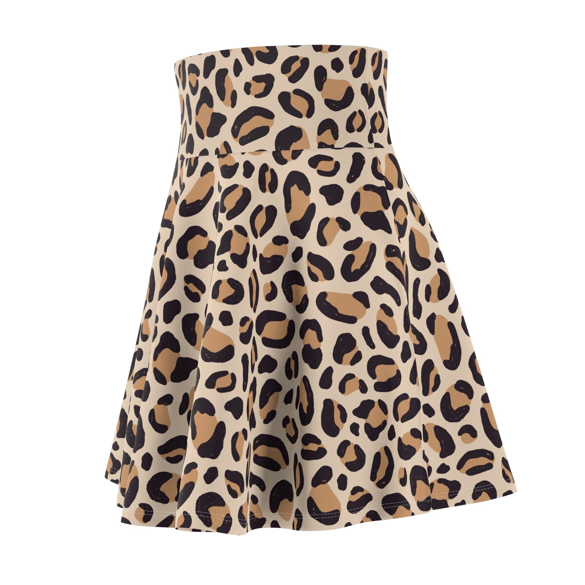 Leopard Print Women's Skater Skirt - All Over Prints - Epileptic Al’s Shop