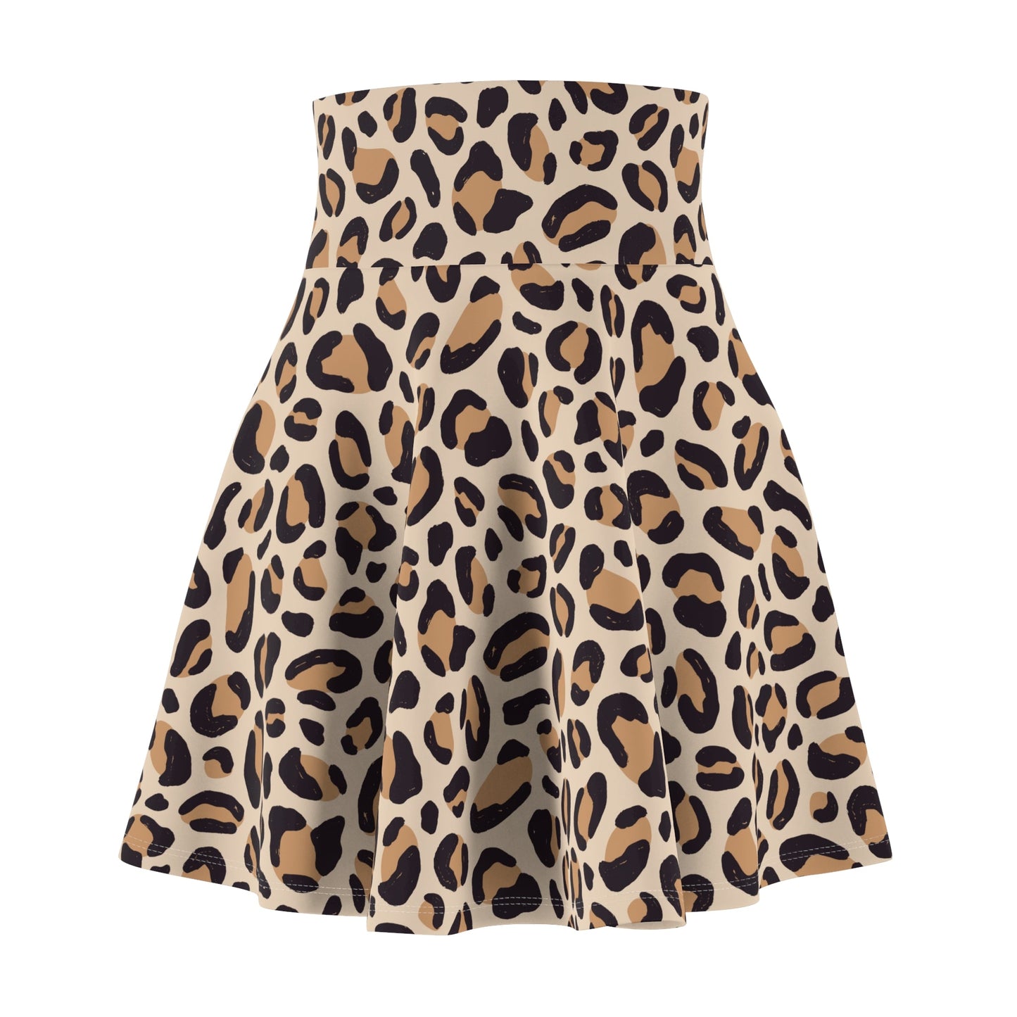 Leopard Print Women's Skater Skirt - All Over Prints - Epileptic Al’s Shop