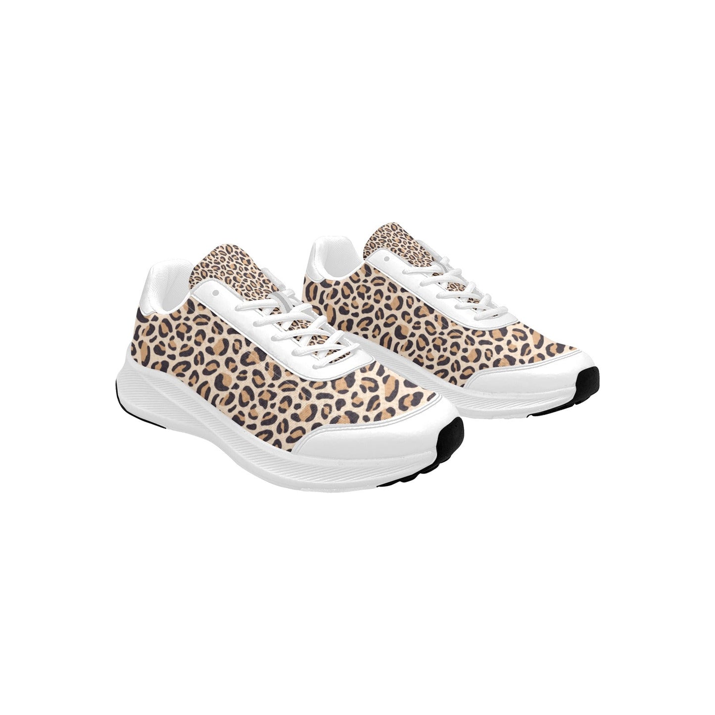 Leopard & White Women's Mudguard Running Shoes (10092) - Shoes - Epileptic Al’s Shop