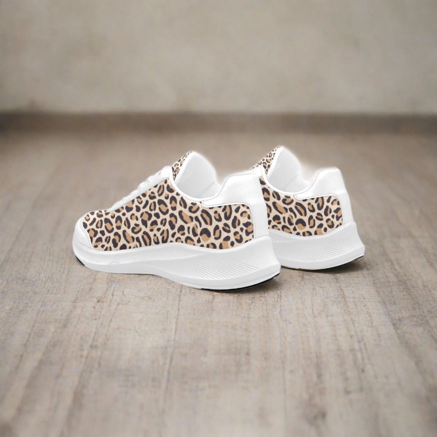 Leopard & White Women's Mudguard Running Shoes (10092) - Shoes - Epileptic Al’s Shop