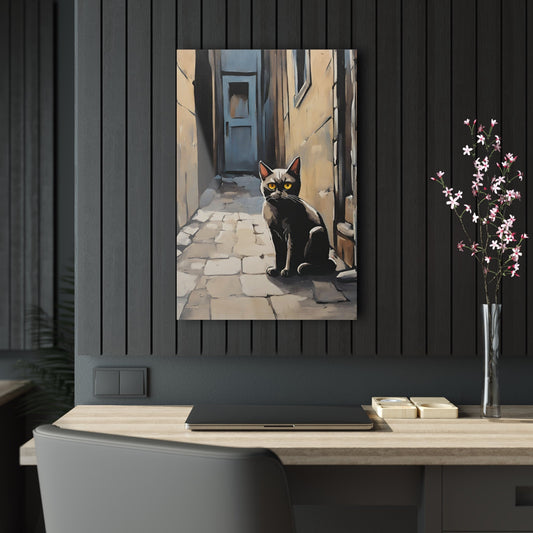 Lonely Alley Cat Acrylic Prints - Home Decor - Epileptic Al’s Shop