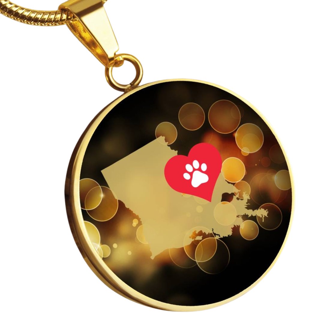 Louisiana luvs Cats Necklace - Jewelry - Epileptic Al’s Shop