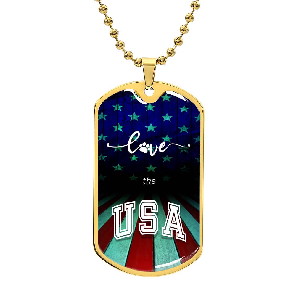 Love the USA Necklace - Jewelry - Epileptic Al’s Shop