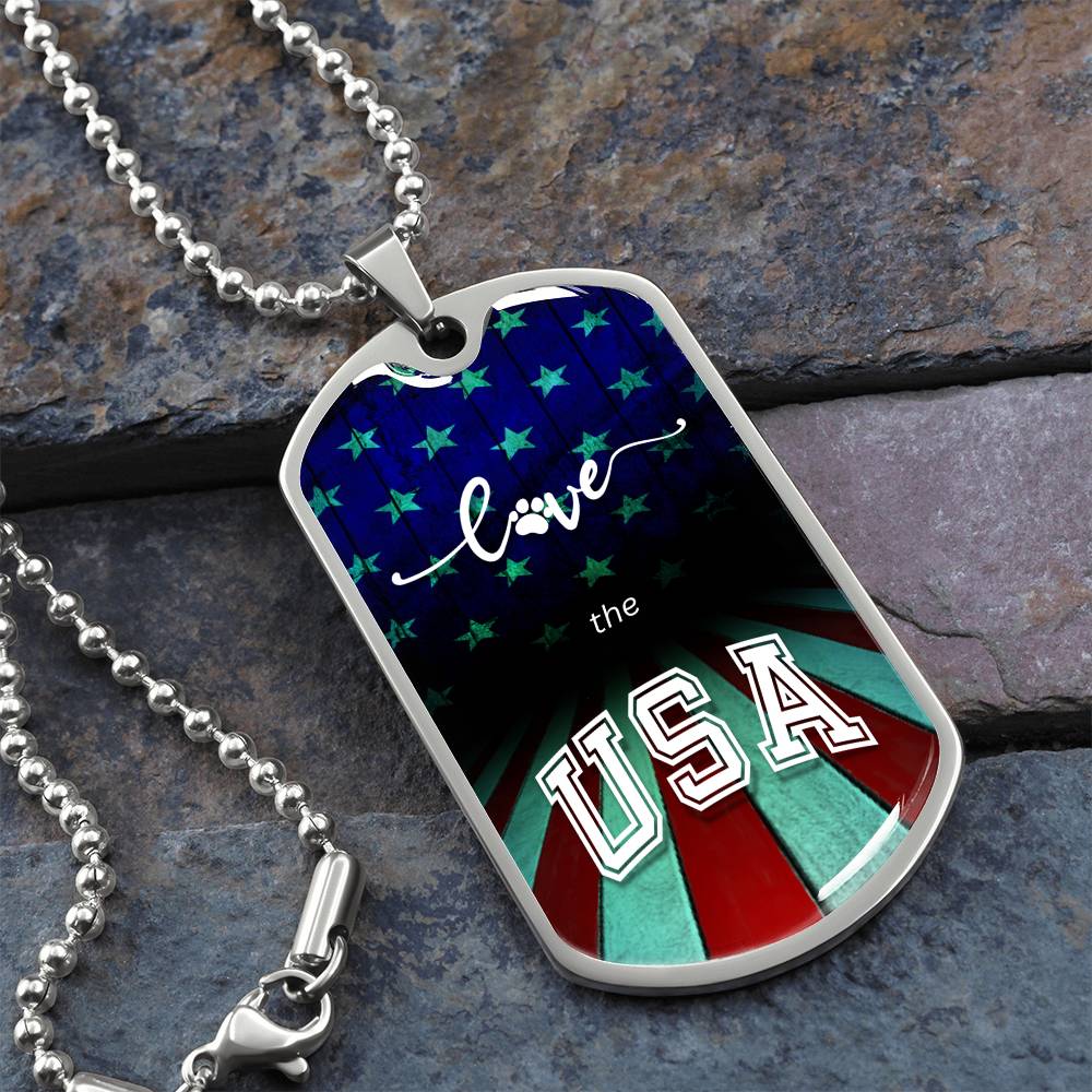 Love the USA Necklace - Jewelry - Epileptic Al’s Shop