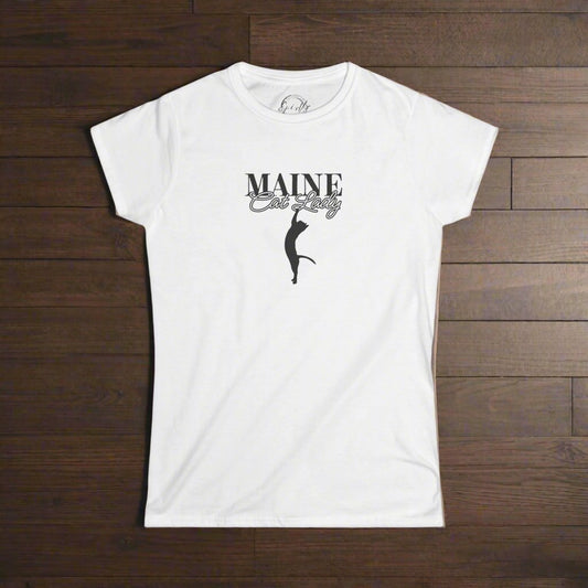 Maine Cat Lady Softstyle Tee - T - Shirt - EpiAl's Shop