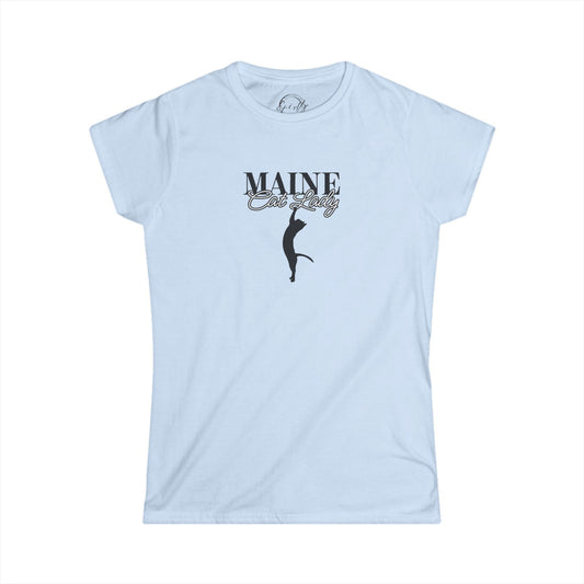 Maine Cat Lady Softstyle Tee - T - Shirt - EpiAl's Shop