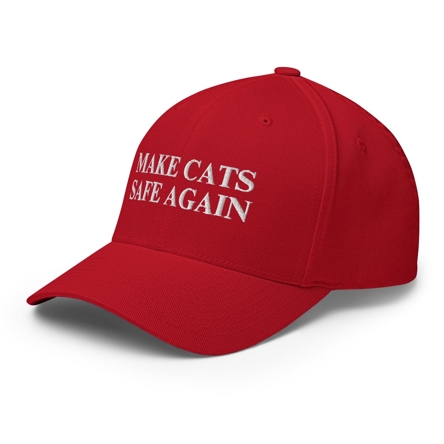 Make Cats Safe Again Red Structured Twill Cap - Hats - EpiAl's Shop