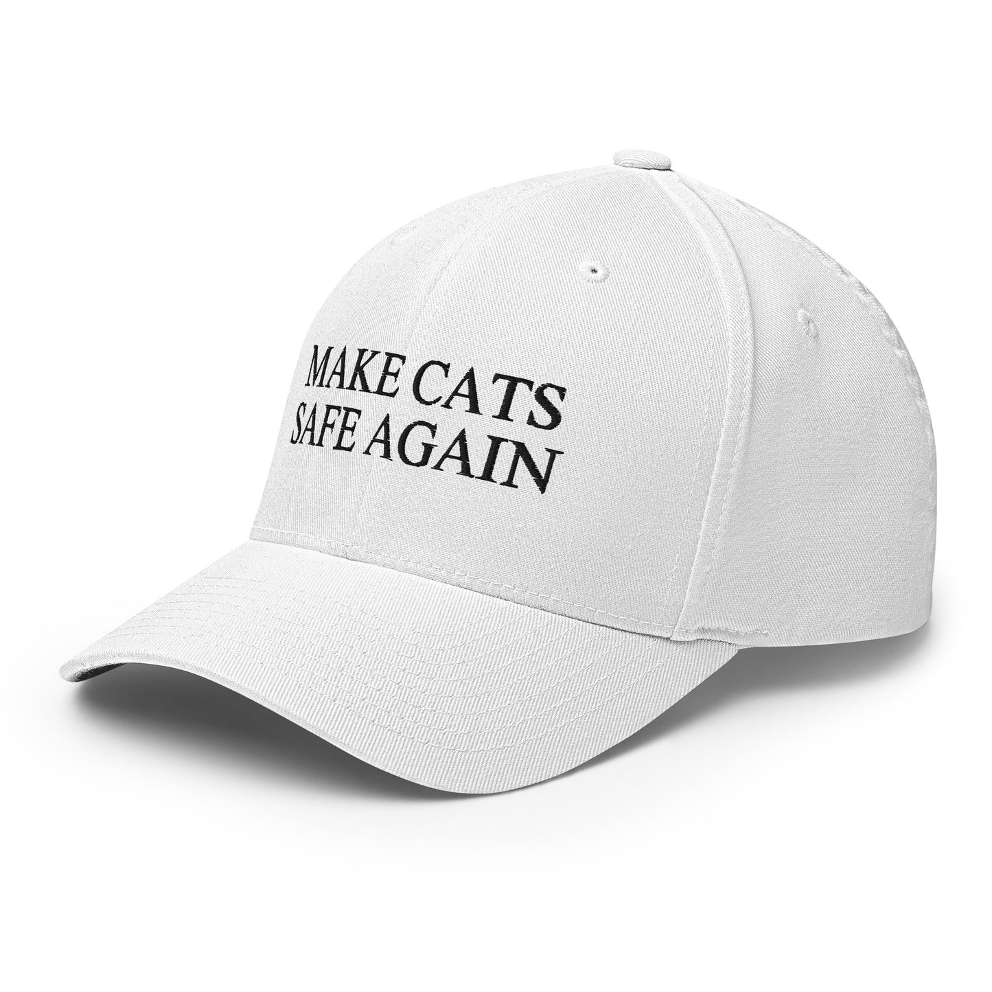 Make Cats Safe Again White Structured Twill Cap - Hats - EpiAl's Shop