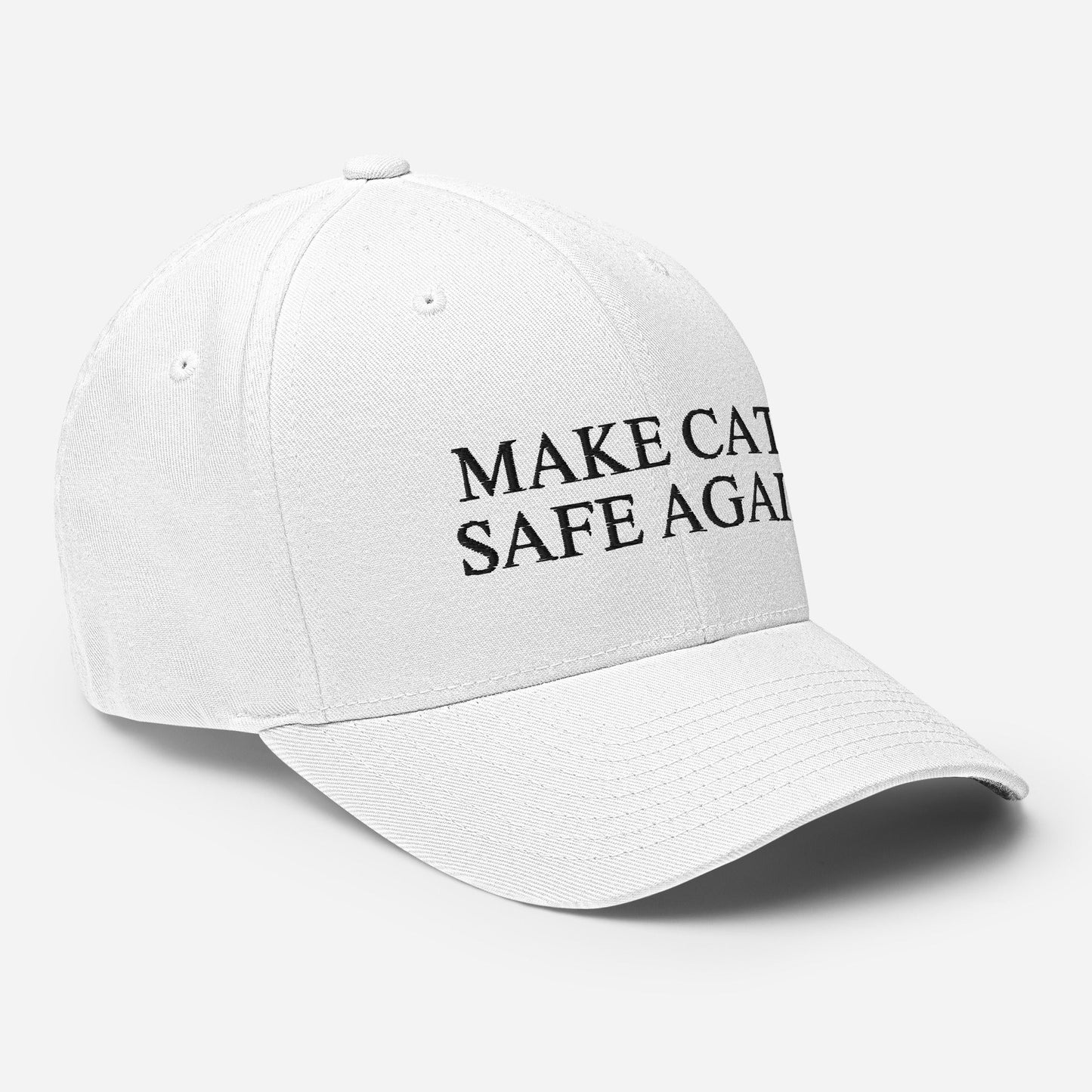 Make Cats Safe Again White Structured Twill Cap - Hats - EpiAl's Shop