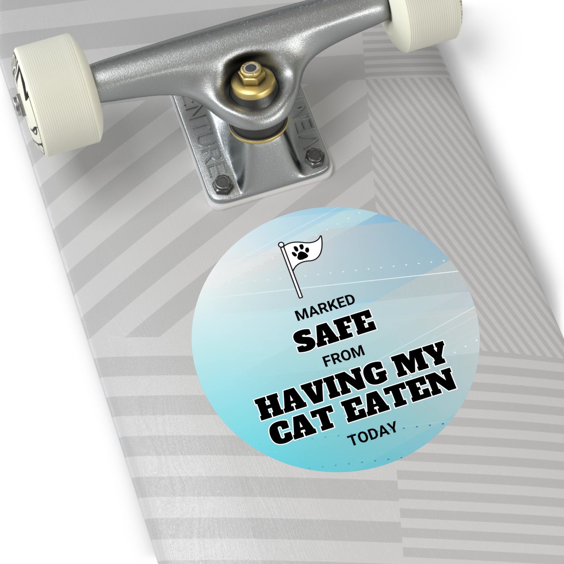 Marked Safe from Having Cat Eaten Round Vinyl Stickers - Paper products - EpiAl's Shop