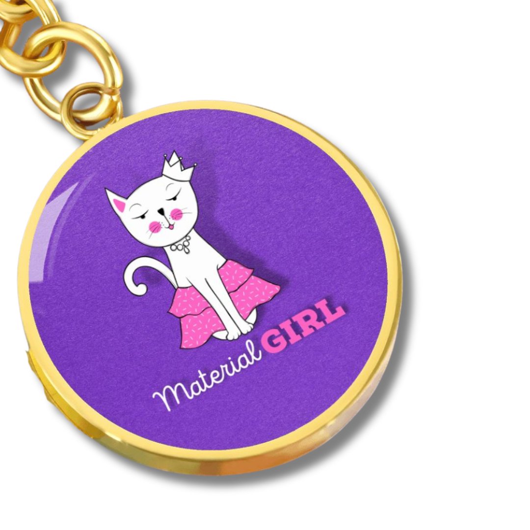 Material Girl Keychain - Jewelry - Epileptic Al’s Shop