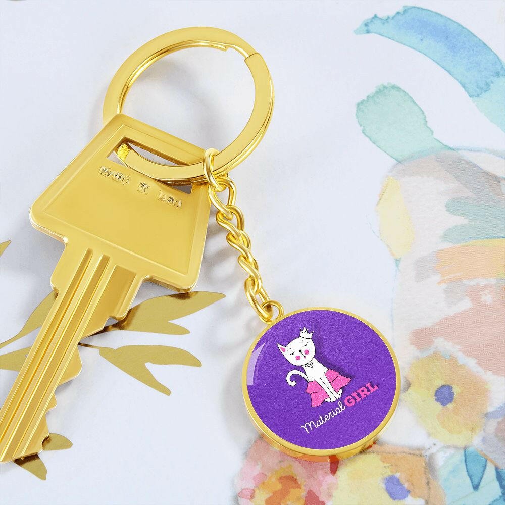 Material Girl Keychain - Jewelry - Epileptic Al’s Shop