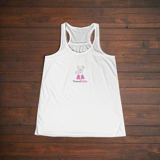 Material Girl Women’s Flowy Racerback Tank - Tank Top - Epileptic Al’s Shop