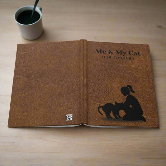 Me and My Cat Hardcover Journal Matte - Paper products - EpiAl's Shop