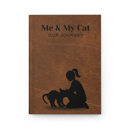 Me and My Cat Hardcover Journal Matte - Paper products - EpiAl's Shop