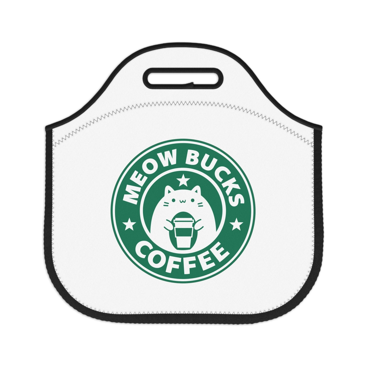 Meow Bucks Neoprene Lunch Bag - Bags - Epileptic Al’s Shop
