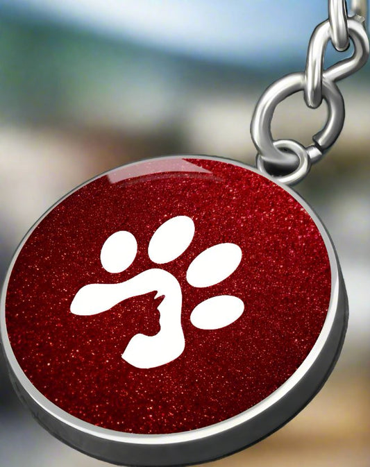 Meow - tastic Kitty Love Keychain for Cat Lovers in Silver & Gold - Jewelry - Epileptic Al’s Shop