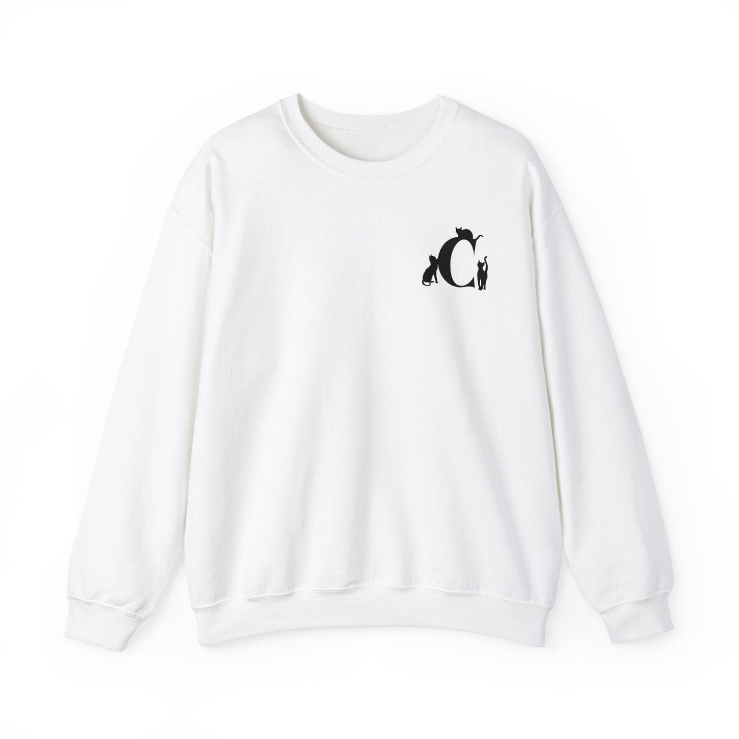 Meownogram C Unisex Crewneck Sweatshirt - Sweatshirt - Epileptic Al’s Shop