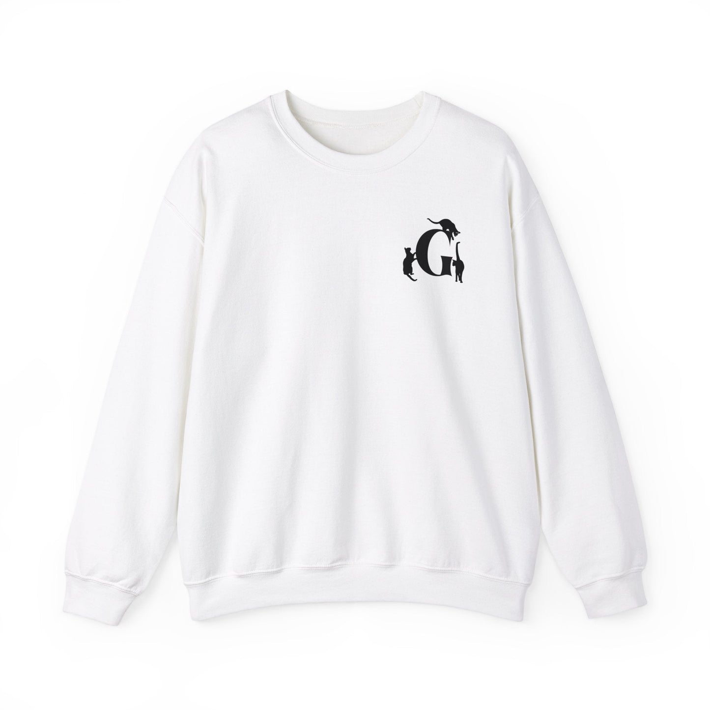 Meownogram G Unisex Crewneck Sweatshirt - Sweatshirt - Epileptic Al’s Shop