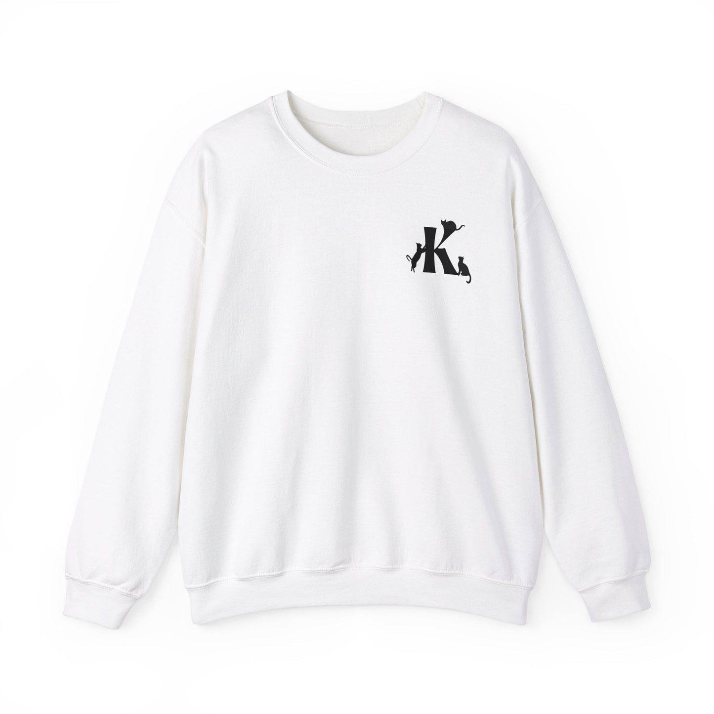 Meownogram K Unisex Crewneck Sweatshirt - Sweatshirt - Epileptic Al’s Shop