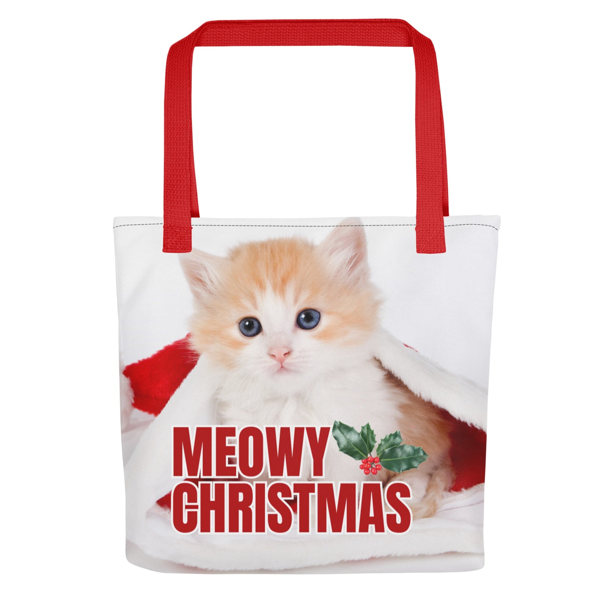 Meowy Christmas Tote Bag - Bags - EpiAl's Shop