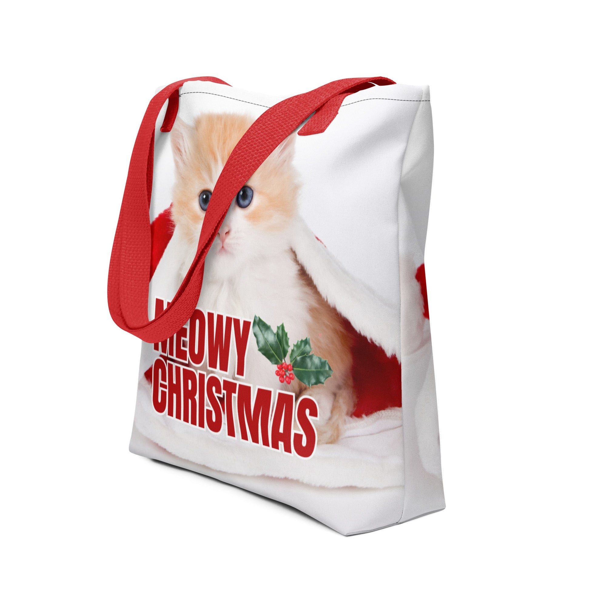 Meowy Christmas Tote Bag - Bags - EpiAl's Shop