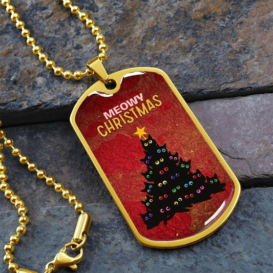 Meowy Christmas Tree Necklace - Jewelry - Epileptic Al’s Shop