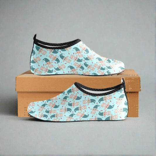 Mermaid Kitties Women's Barefoot Aqua Shoes - Shoes - Epileptic Al’s Shop