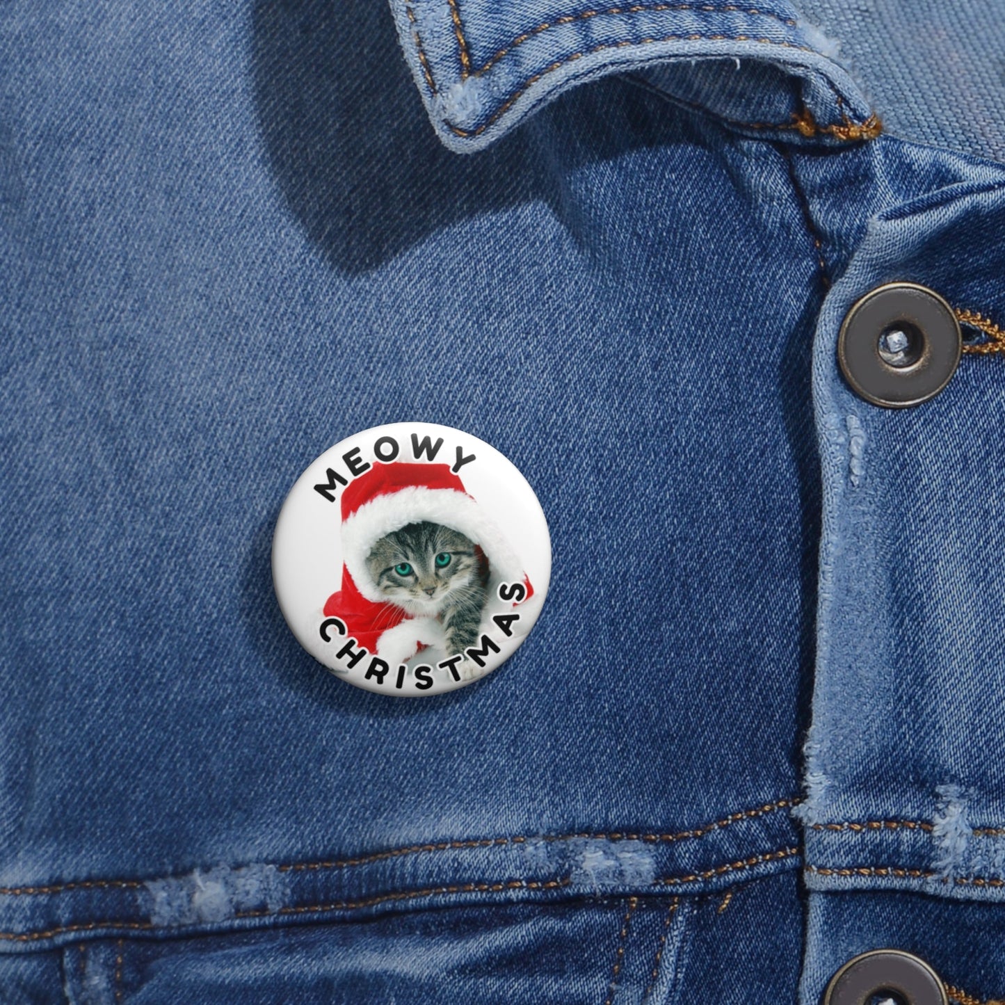 Merry Christmas Kitty Pin Buttons - Accessories - EpiAl's Shop