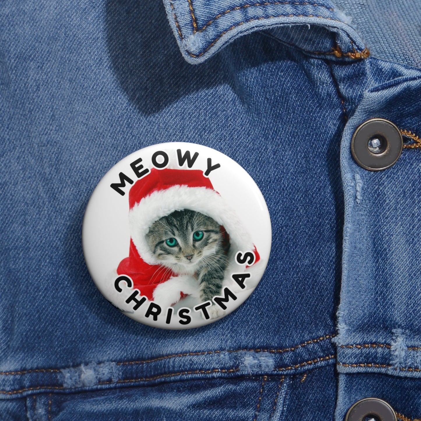 Merry Christmas Kitty Pin Buttons - Accessories - EpiAl's Shop